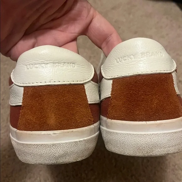 Lucky Brand women’s  Rust and White Sneakers - Picture 3 of 10